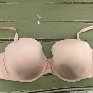 Blush Lined Strapless Bra 36DDD